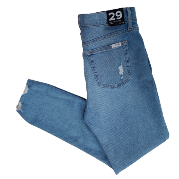 Joe's Denim High Rise Straight Ankle Light Wash Denim Jean Size 29 - Picture 3 of 10